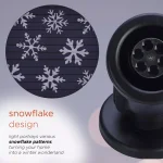 Alpine Corporation Christmas Rotating Snowflake LED Projector, Cool White Lights thumbnail 7