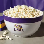 College Kitchen Collection LSU Tigers 4.75-Quart Big Party Serving Bowl, Purple thumbnail 2