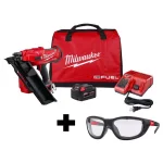 Milwaukee M18 FUEL 3-1/2 in. 30-Degree Cordless Framing Nailer Kit with Performance Safety Glasses thumbnail 1