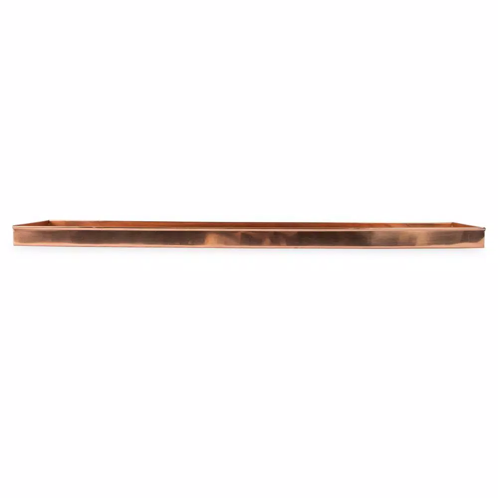 Achla Designs 29 in. Long Copper Plated Stainless Steel Decorative Serving Tray