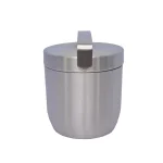 Unbranded Apple 6.75 in. Stainless Steel Ice Bucket with Lid, Matte Finish thumbnail 4