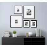 DesignOvation Gallery 16 x 20 Black Wood Picture Frame with White Mat for 8 x 10 Photo thumbnail 6