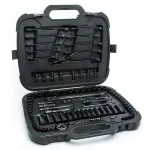 Husky 105-Piece Universal Mechanics Tool Set with 100-Position Ratchets and Knurl Grip Sockets thumbnail 1