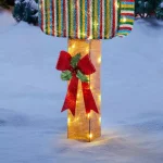 Home Accents Holiday 42 in. Warm White 60-Light LED Ice Cream Yard Decoration thumbnail 5