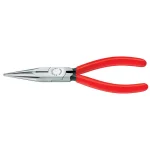 KNIPEX 6-1/4 in. Long Nose Pliers with Cutter, Black Atramentized Chrome Vanadium Steel thumbnail 1