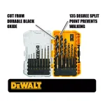 DEWALT 43-Piece Screwdriver and Black Oxide Drill Bit Set with Tough Case thumbnail 5