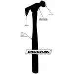 Vaughan 12 oz. Steel Drywall Hammer with 15.25 in. Hickory Handle thumbnail 7