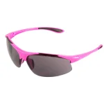 ERB Ella Ladies Eye Protection Safety Glasses, Pink Frame with Gray Tinted Lenses thumbnail 1