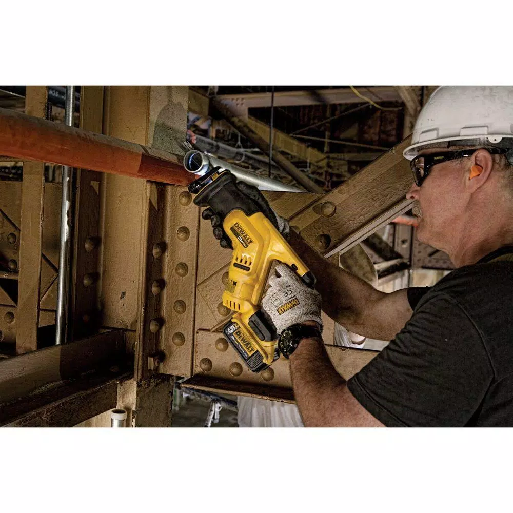 DEWALT 20V MAX Cordless Compact Reciprocating Saw Kit with 2.0Ah Battery and Charger