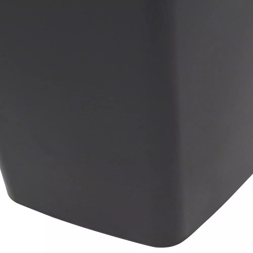 Rubbermaid 12.5 Gal. Black Swing Top Plastic Wastebasket