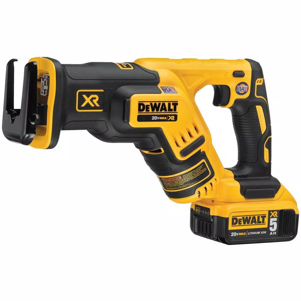 DEWALT 20V MAX XR Cordless 5-Tool Combo Kit with (4) 5.0 Ah Batteries and Charger