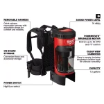Milwaukee M18 FUEL 18V Lithium-Ion Brushless 1 Gal. 3-in-1 Cordless Backpack Vacuum (Tool-Only) thumbnail 3