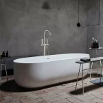 Vanity Art 40 in. Freestanding Single-Handle Claw Foot Tub Faucet with Hand Shower, Brushed Nickel thumbnail 4