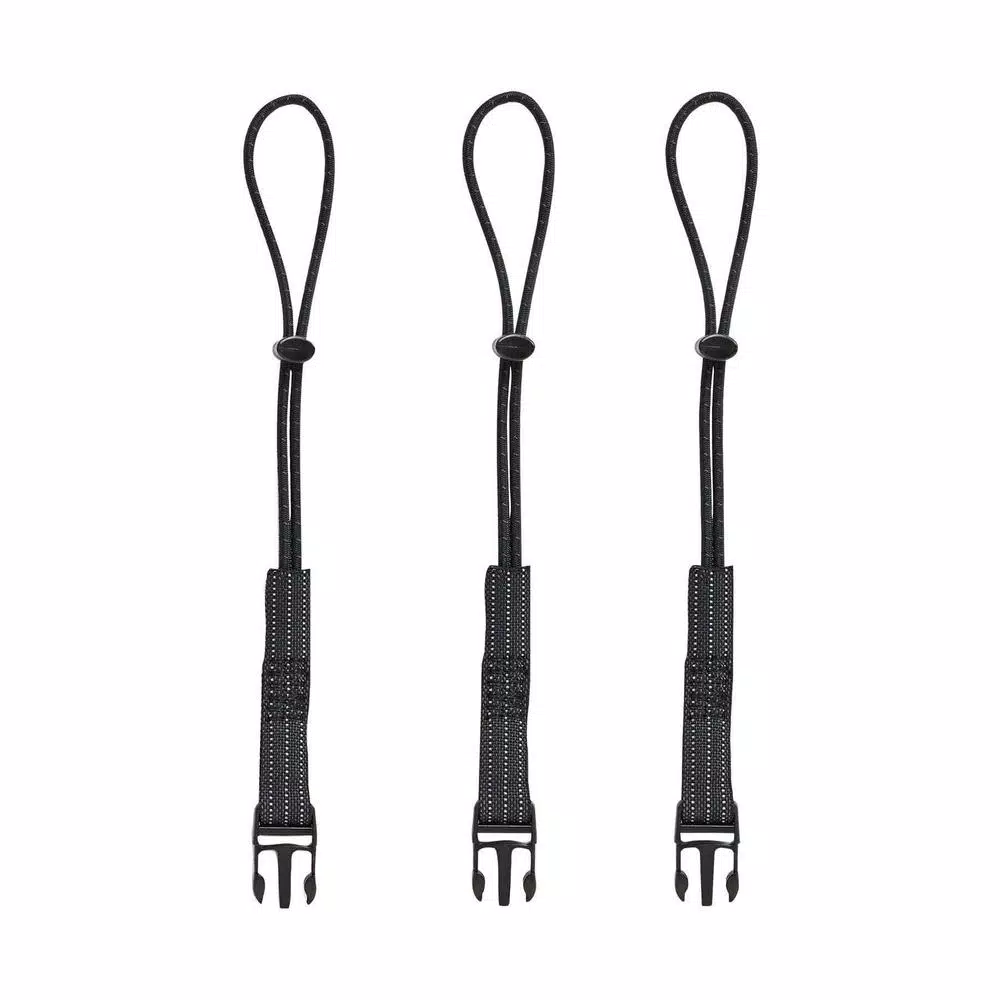Ergodyne Squids 3103 Detachable Tool Lanyard Loops, Black (3-Pack)