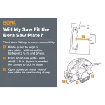 BORA Rip Guide Combo Saw Plate and Rip Handle Set thumbnail 4