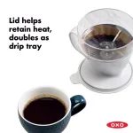OXO Good Grips 1.5-Cup Pour-Over Coffee Maker with Water Tank, White thumbnail 12