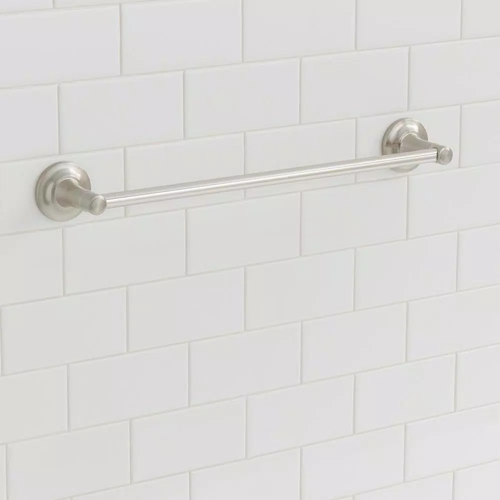 Glacier Bay Cooperton 24 in. Single Towel Bar, Brushed Nickel Zinc Alloy