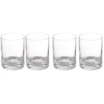 Abigails New Orleans Double Old-Fashioned Whiskey Glass Set of 4, 16 oz, Clear Glass thumbnail 1