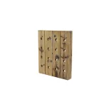 LITTON LANE Rustic Reclaimed Wood 16-Bottle Pegboard Hanging Wine Rack, 25 x 21 in. thumbnail 2