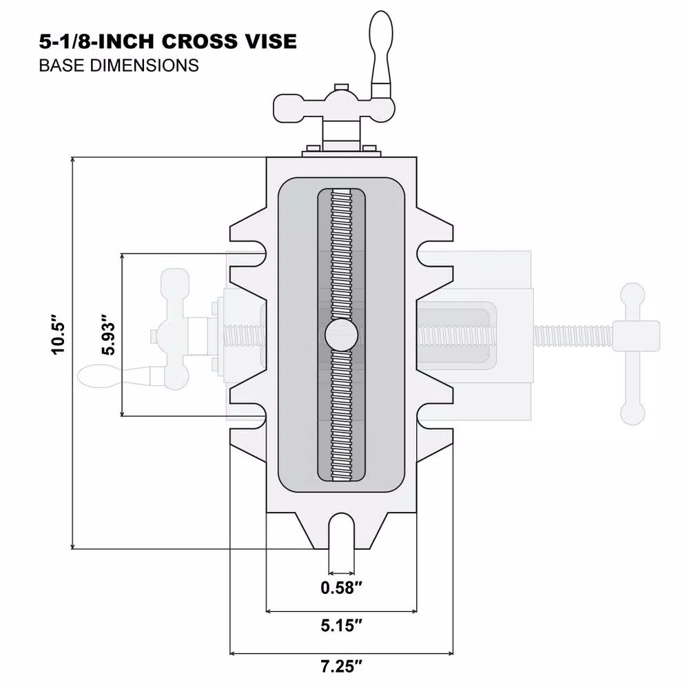 WEN 5-1/8 in. Compound Cross Slide Benchtop Vise, Heavy Duty Cast Iron