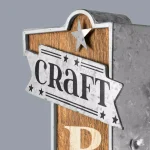 Crystal Art Gallery Craft Beer Served Cold Metal Marquee LED Sign - Vintage Style thumbnail 3