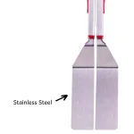 Chefright Quick Scoop Brushed Stainless Steel Spatula Tongs Set of 2 - Red thumbnail 3