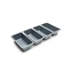 Fox Run Preferred Non-Stick Linked Loaf Pan, 4-Cavity Mini Loaf Baker thumbnail 1