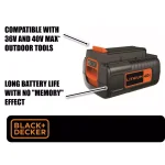 BLACK+DECKER 40V MAX 1.5 Ah Lithium-Ion Battery Pack thumbnail 2