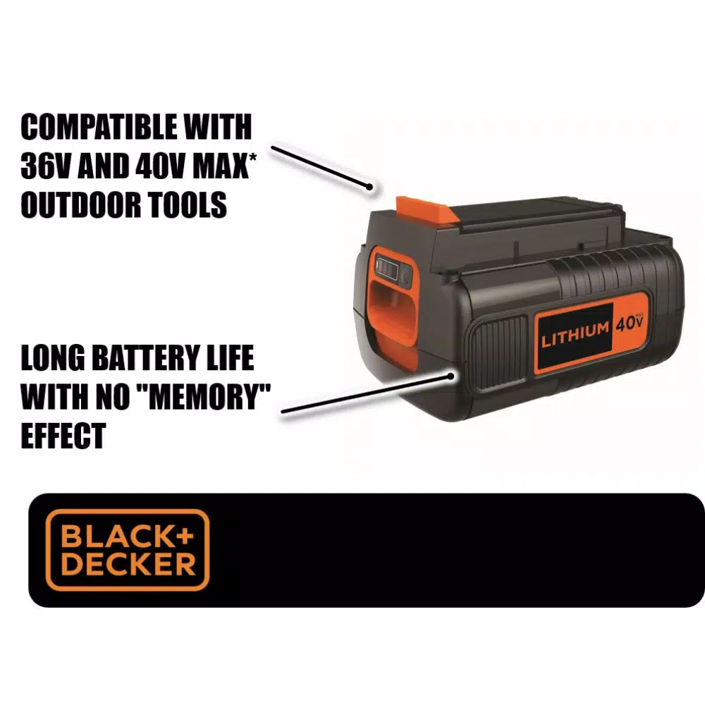 BLACK+DECKER 40V MAX 1.5 Ah Lithium-Ion Battery Pack