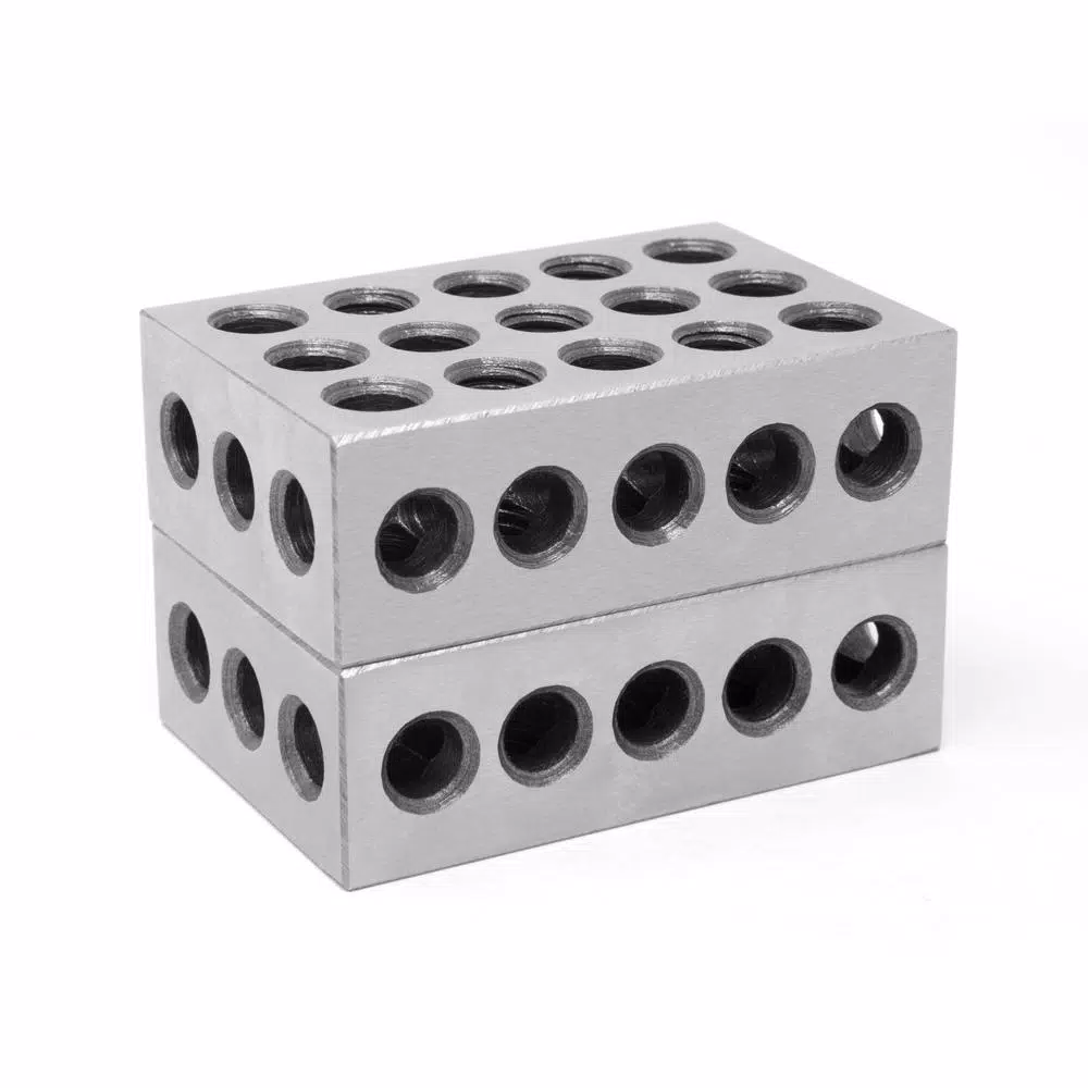 WEN Metric 1-2-3 Gauge Blocks, Hardened Steel Precision Set (2-Pack)