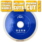 GRIP TIGHT TOOLS 7 in. Premium Continuous Rim Diamond Tile Cutting Blade for Porcelain, Ceramic and Marble (10-Pack) thumbnail 2
