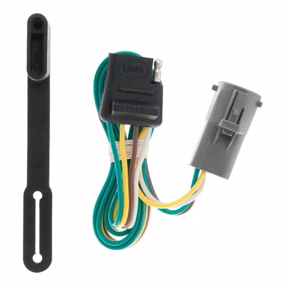 CURT Custom Vehicle-Trailer Wiring Harness, 4-Way Flat, for Select Ford, Mercury, and Mazda Vehicles
