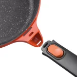 BergHOFF GEM Stay Cool 3.5 qt. Cast Aluminum Nonstick Saute Pan with Glass Lid, Orange thumbnail 2