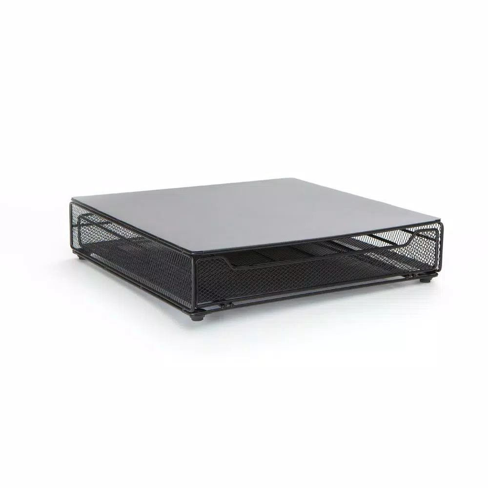 Mind Reader Bam 36-Capacity Metal Mesh Coffee Pod Storage Drawer - Black