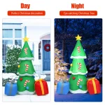 Costway 6 ft. Inflatable Christmas Tree with LED Lights and Gift Boxes, Outdoor Holiday Decor thumbnail 3