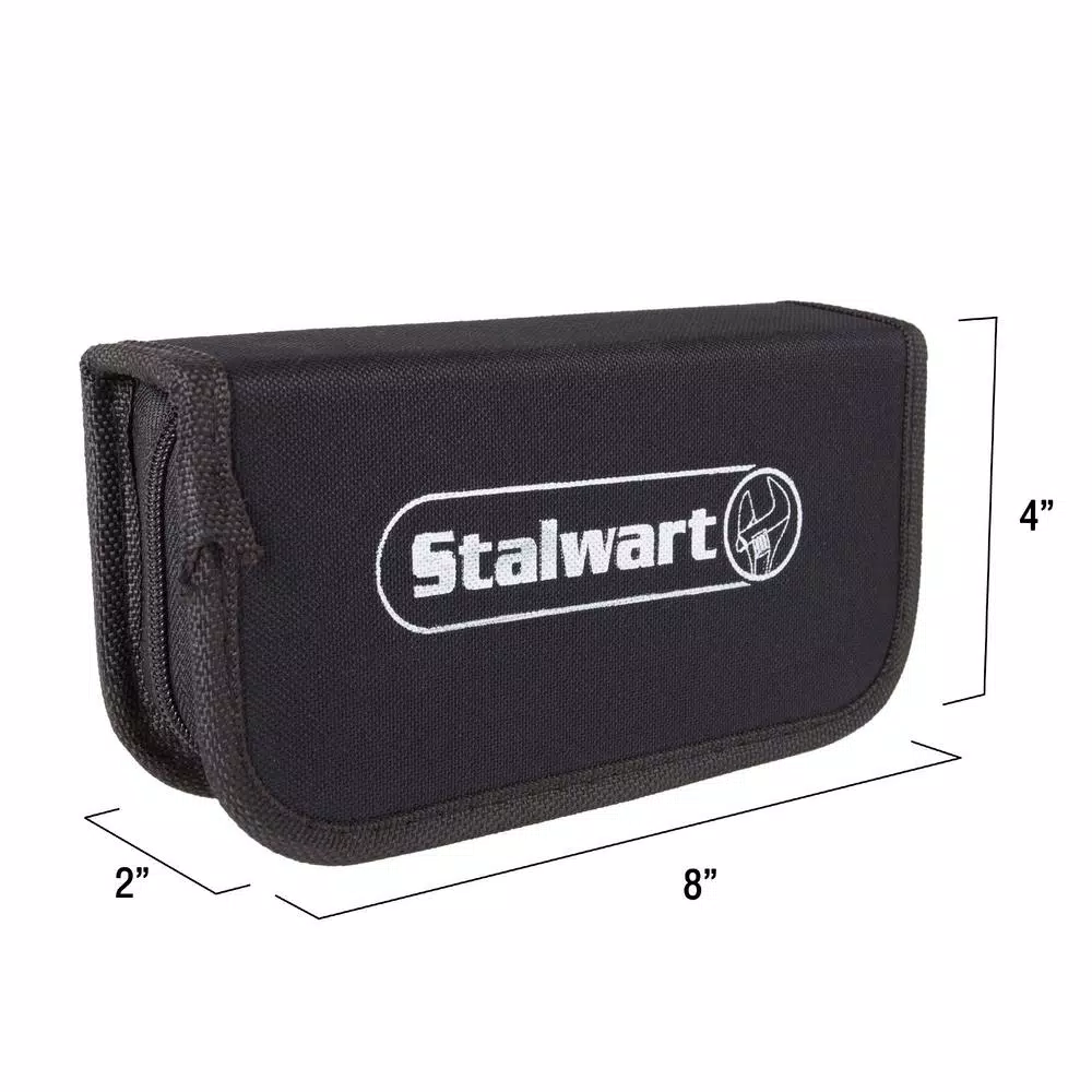 Stalwart 144-Piece Watch Repair Kit with Portable Nylon Zippered Case