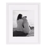 DesignOvation Gallery White Wood Picture Frame Set, 11 x 14 in. Matted to 8 x 10 in. (Set of 4) thumbnail 2