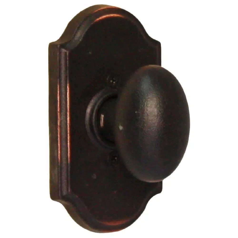 Weslock Molten Bronze Oil-Rubbed Bronze Premiere Durham Half-Dummy Doorknob