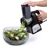 Presto Saladshooter Professional 114W Electric Food Slicer and Shredder, Black thumbnail 3