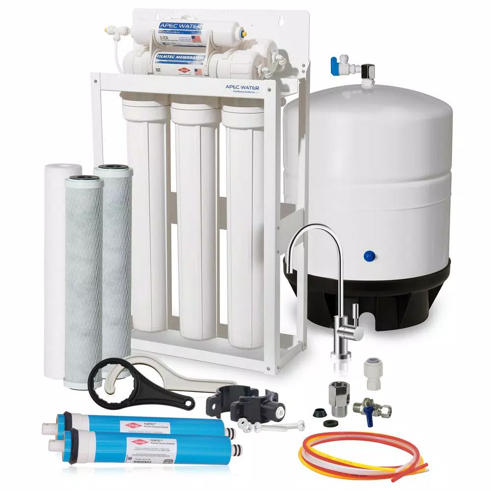 APEC Water Systems Light Commercial 8-Stage Reverse Osmosis Drinking Water Filtration System, 360 GPD