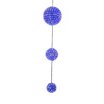 Alpine Corporation 37 in. 3-Tier Hanging Christmas Ornament with 350 Blue and White Chasing LED Lights thumbnail 1