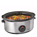 PREMIUM 7 Qt. Stainless Steel Slow Cooker with Keep Warm Setting, Oval thumbnail 1