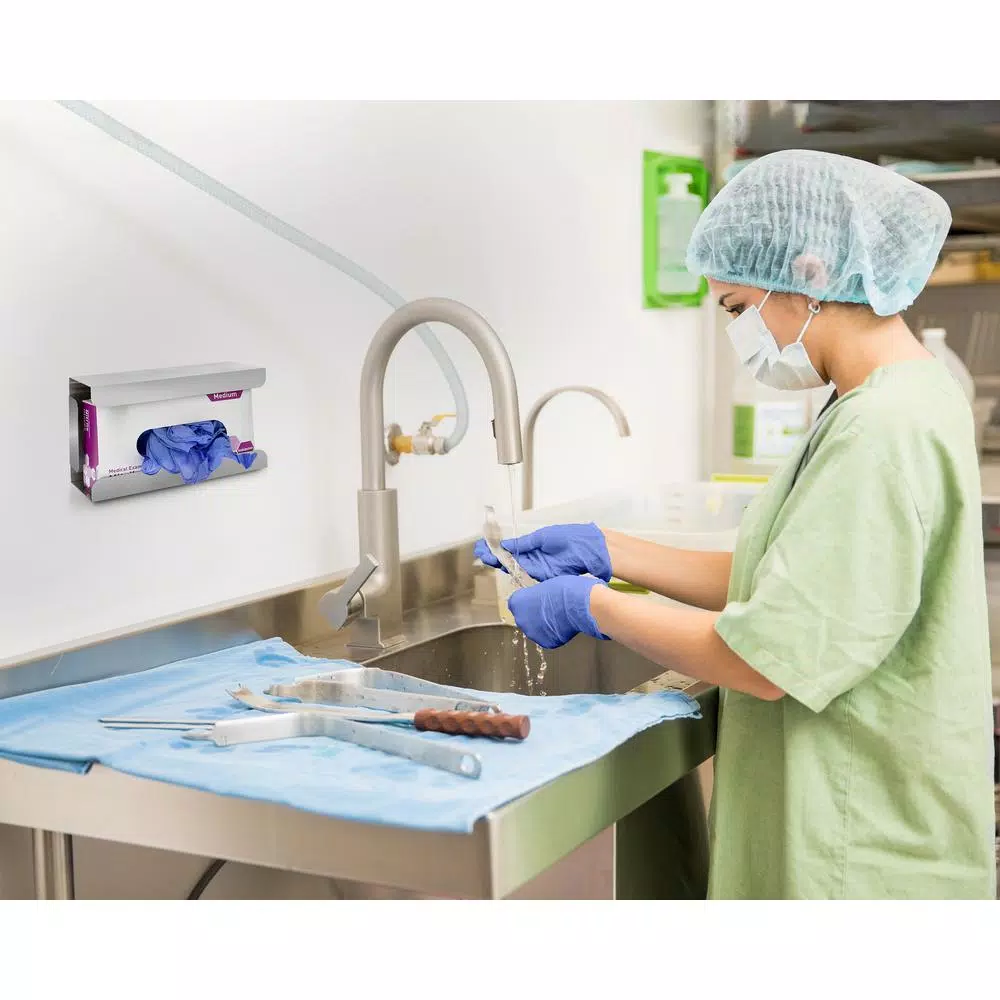 Alpine Industries Stainless Steel Single Capacity Glove Box Dispenser