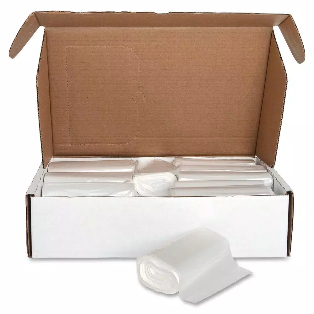 Genuine Joe 56 Gal. High-Density Can Liners, Clear, 200-Count