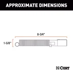 CURT 7-Way Round Trailer Connector Plug with Spring (Male End) thumbnail 5