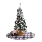 Country Living Faith 48 in. Reversible Quilted Microfiber Tree Skirt - Chickadee Toile & Floral thumbnail 1