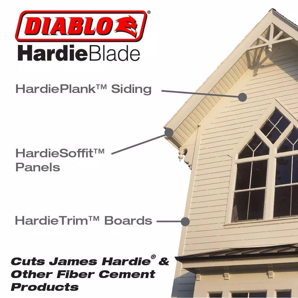 Diablo 7-1/4 in. 4-Tooth Polycrystalline Diamond (PCD) Tipped Fiber Cement Saw Blade