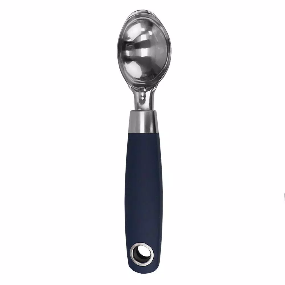 Unbranded Indigo Meridian Stainless Steel Ice Cream Scoop with Soft Grip Handle