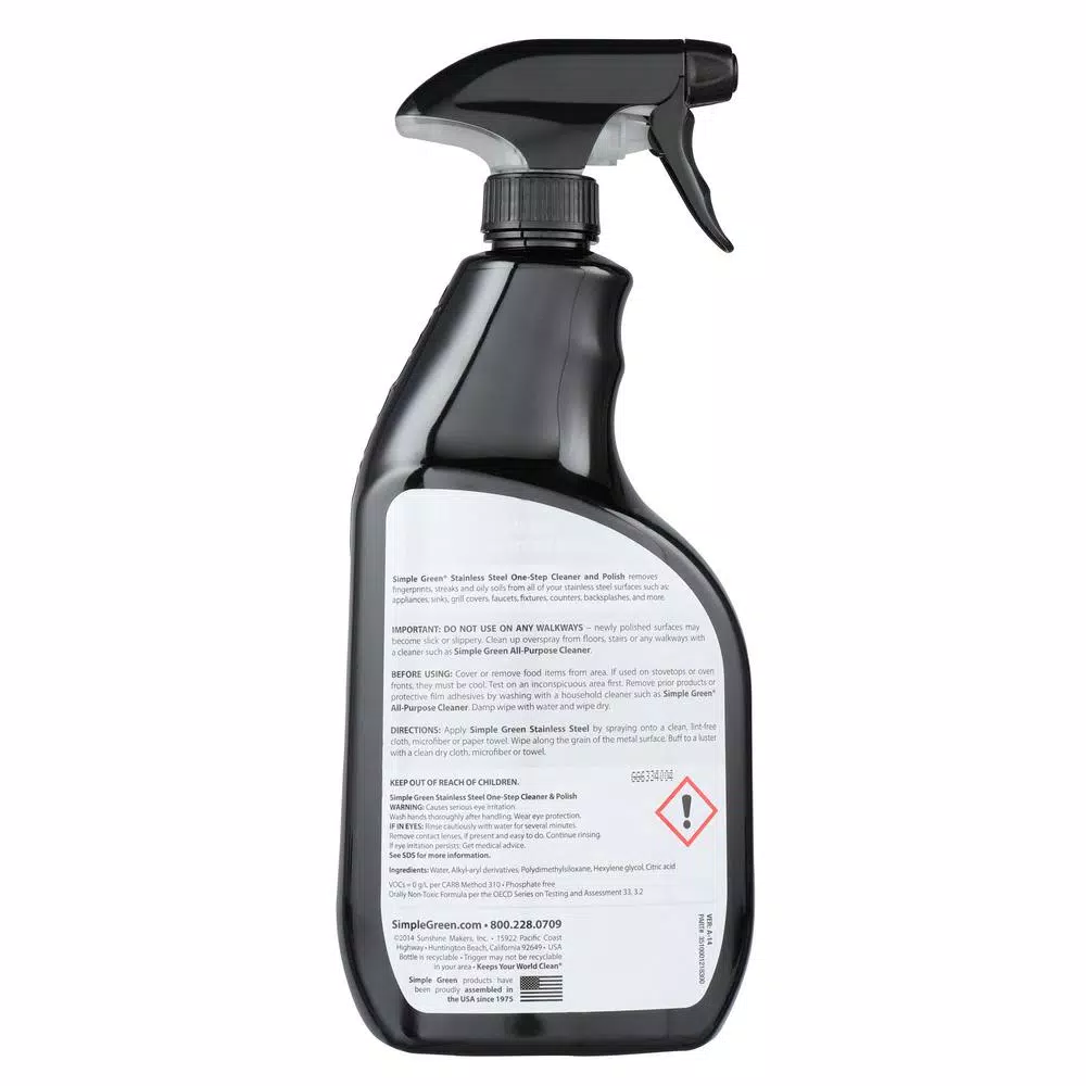 Simple Green Stainless Steel Cleaner, 32 oz. Liquid Spray