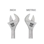 TEKTON 15 in. Adjustable Wrench, Carbon Steel with Satin Chrome Finish thumbnail 6